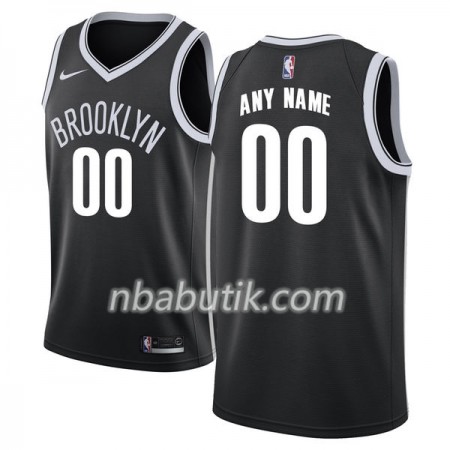 NBA Mænd Trøje Brooklyn Nets Custom Nike 2017-18 Sort Swingman